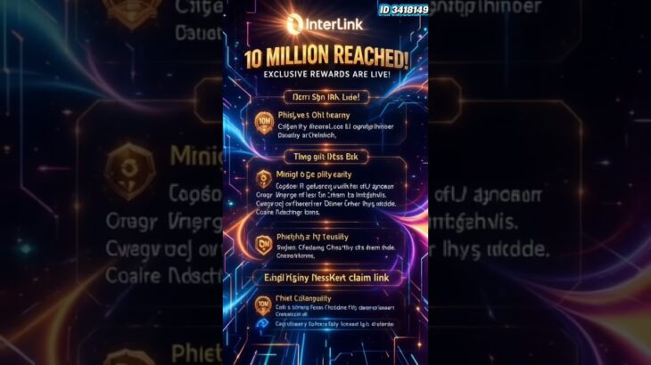 10M REACHED! REWARDS ARE LIVE! Claim now: 1 ITL + 10M NFT + OKX NFT + Badge  #InterLink #ITLG #ITL