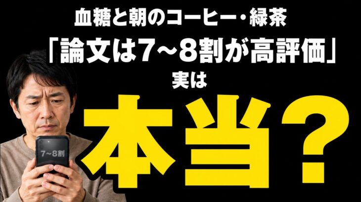 コーヒー1日6杯で糖尿病リスク33％減？110万人データでわかった血糖への効果