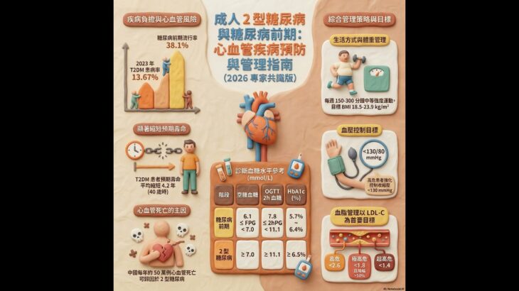 2026年中國糖尿病與心血管疾病管理專家共識