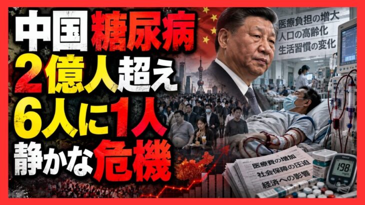 中国で糖尿病患者2億人超え…「6人に1人」の衝撃、人工透析と医療負担が社会を圧迫