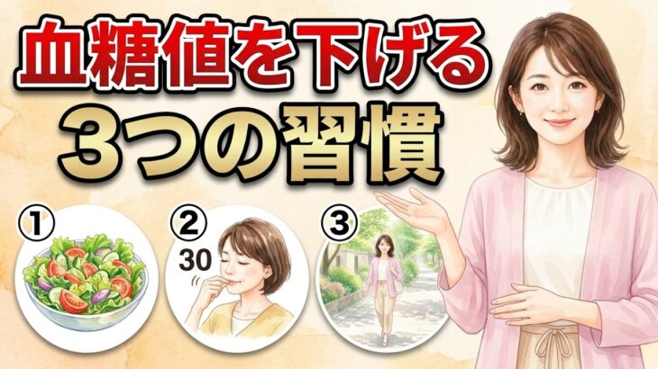 年齢とともに絶対やれ！血糖値を下げて糖尿病を防ぐ最高の習慣3選