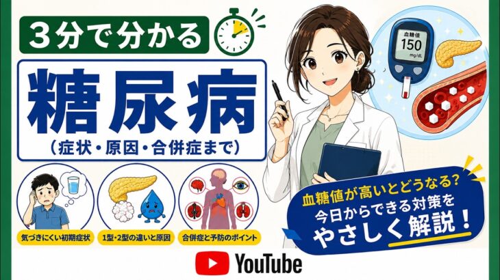 【3分で分かる】糖尿病