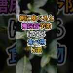 朝に食べると糖尿病予防になる食べ物5選#健康 #雑学 #医療 #予防医療 #糖尿病