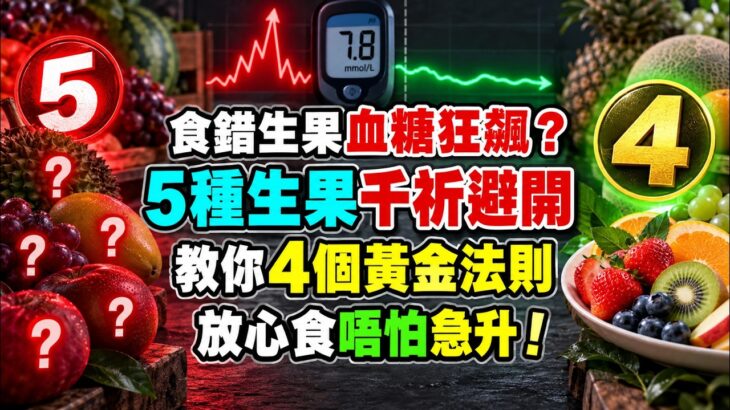 食錯水果，血糖可能升得更快！糖尿病人要留意5類高糖水果，掌握4個食法，安心享用又易控制份量！#血糖管理 #糖尿病飲食 #水果 #健康飲食