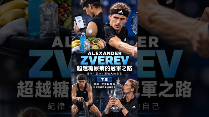 一場比賽打5小時，糖尿病的Zverev怎麼吃？｜血糖、胰島素與體力管理（下）
