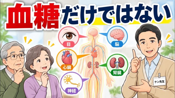 糖尿病の合併症とは？60歳から知っておきたい目・腎臓・神経の変化