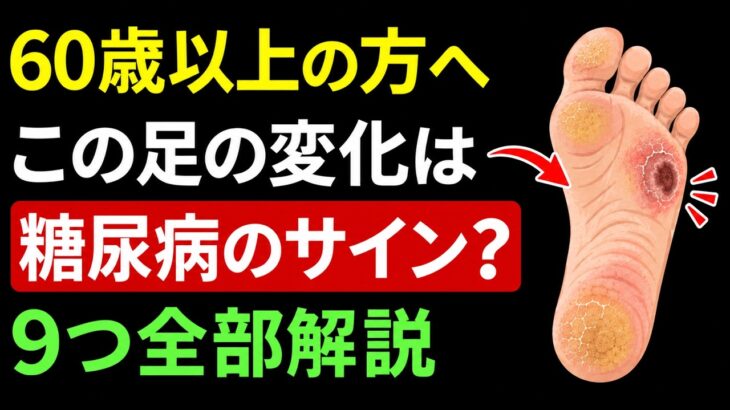 【放置厳禁】足に現れる糖尿病9つの初期サイン——60歳以上の5人に1人が気づいていない