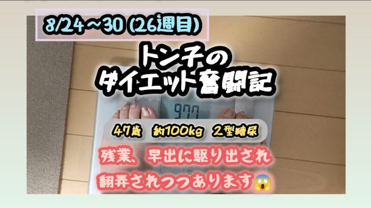 【糖尿病】トン子のダイエット奮闘記㉖【体重98.6k/脂47.7】