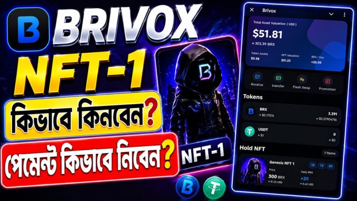 Brivox Free NFT-1 Buy Process | যারা কাজ করেন এভাবে কিনে নিন