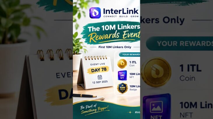 🎊 Celebrate 10M Linkers with special rewards, an NFT, 1 ITL and a commemorative badge. #ITL