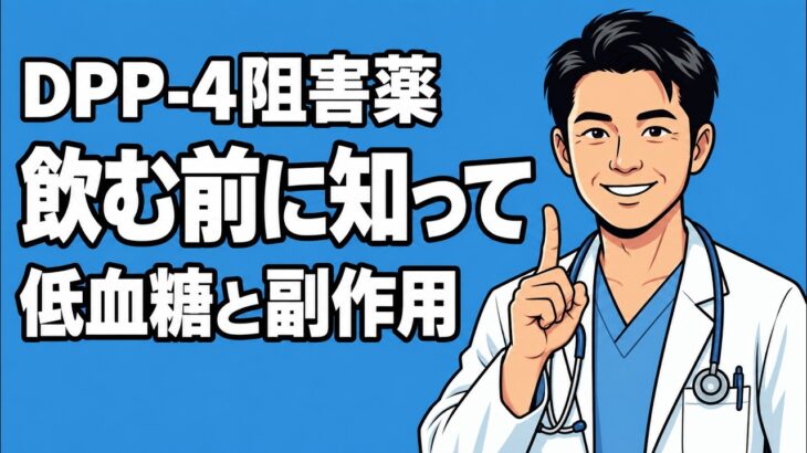 【糖尿病の薬】DPP-4阻害薬の副作用と注意点｜低血糖・飲み合わせを専門医が解説