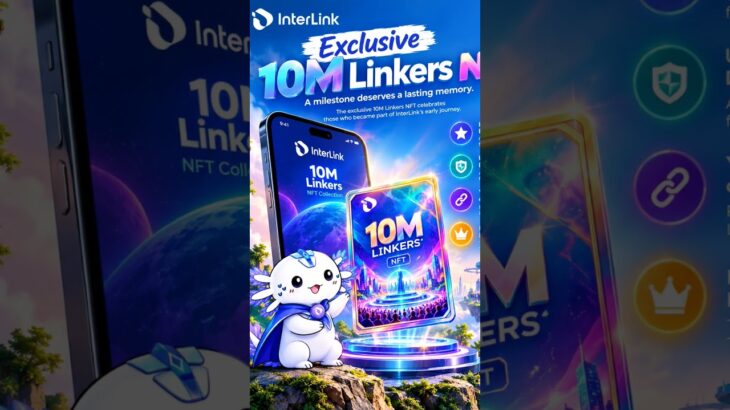Exclusive 10M Linkers NFT.A milestone deserves a lasting memory.#InterLink #ITLG #ITL