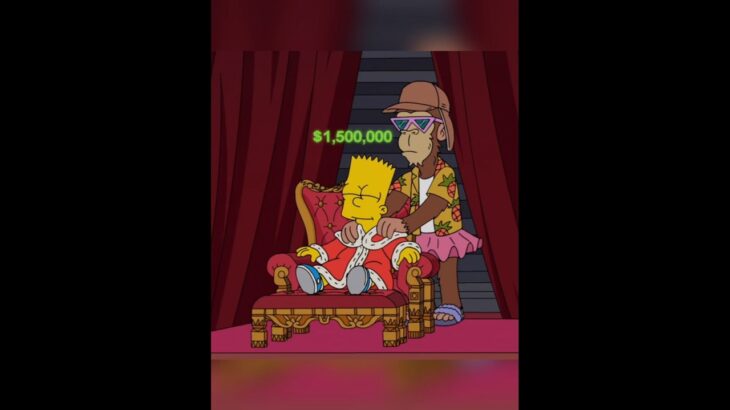 HOMERO CONVIERTE A BART EN UN NFT #lossimpson # #homerosimpson #bartsimpson