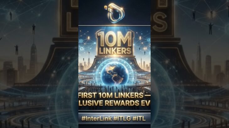 “INTERLINK × OKX — EXCLUSIVE NFT”. Global digital network, holographic technology