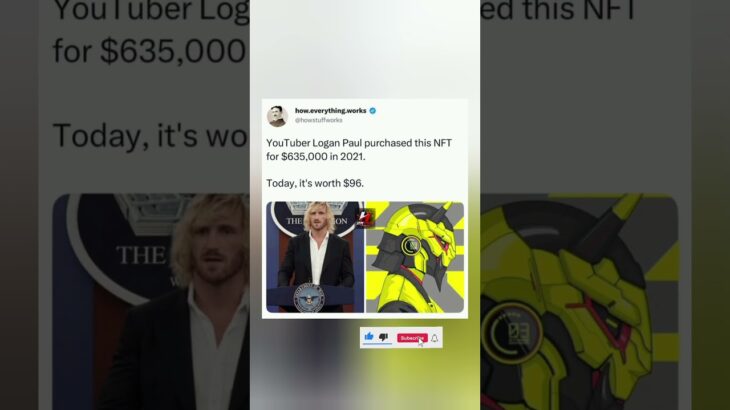 Logan Paul $635K NFT Crash Breakdown! 📉🤖 #shorts #loganpaul #viral