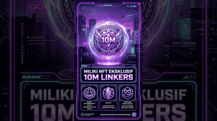Miliki NFT Eksklusif 10M Linkers, bukti otentik pionir InterLink selamanya!#InterLink #ITLG #ITL