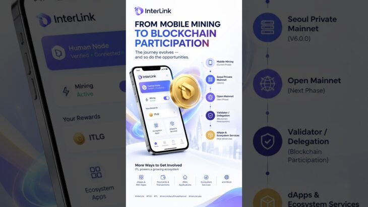 Mobile mining is one phase of the InterLink journey. #interlink #itl #itlg #nft