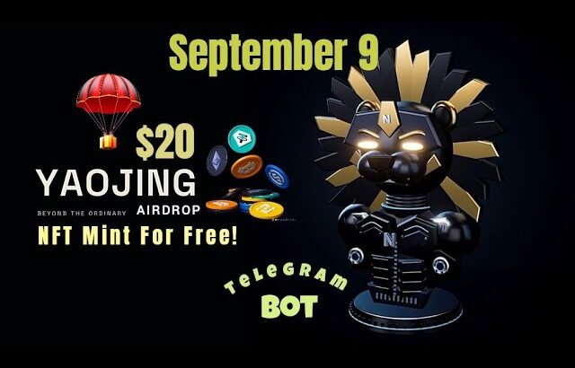 NEW!!🫧Yaojing NFT Telegram Bot | Free $20 AVN Token Airdrop #new #cryptomining #telegrambot