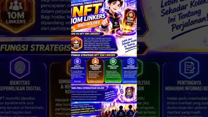 NFT 10M Linkers mewakili identitas komunitas serta potensi utilitas holder.#InterLink #ITLG #ITL
