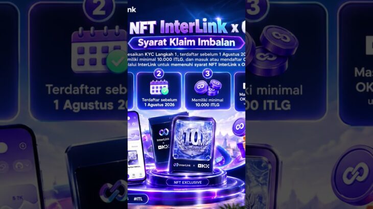 🎁 NFT InterLink x OKX: Syarat Klaim ImbalanSelesaikan KYC Langkah .#Interlink #ITLG #ITL