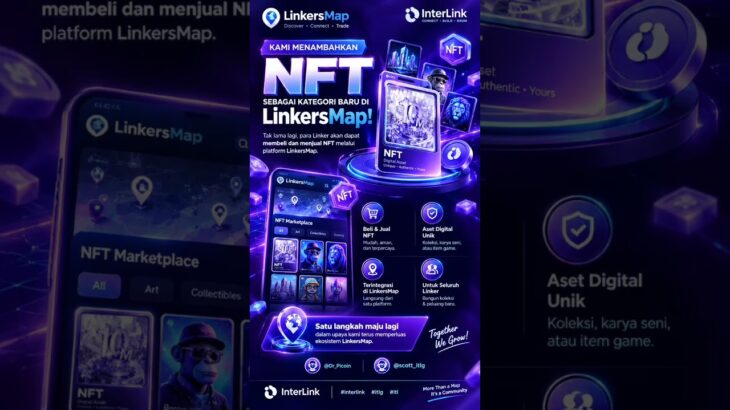 🖼️ NFT segera hadir di LinkersMap! 🚀 #interlink #itlg #itl