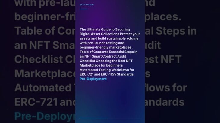 NFT smart contract audit checklist #Shorts