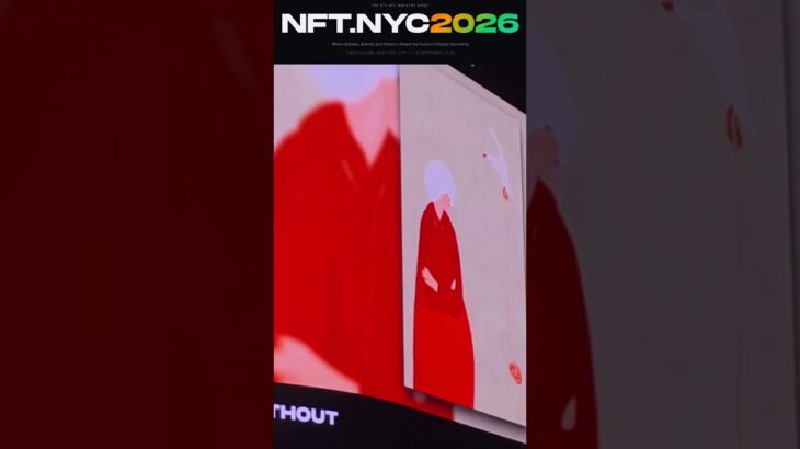 NFT.NYC Starts today! Last night Times Square A full display of NFTs #NFTNYC @nftnyc