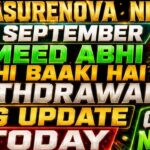 NOVA NFT NEW UPDATE TODAY 4 SEPTEMBER Nova Nft Withdrawal Update | Treasure Nft New Update/ Nova Nft