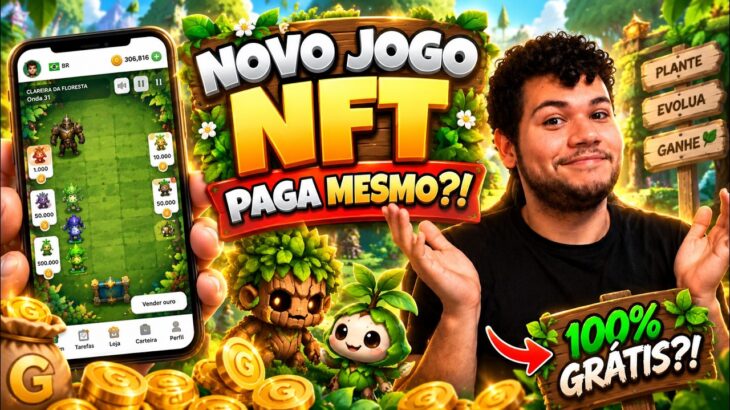 NOVO JOGO NFT GRÁTIS PAGANDO ATÉ 32R$/DIA?! 🔥 TESTEI PRA VER SE PAGA | GARDEN GUARD