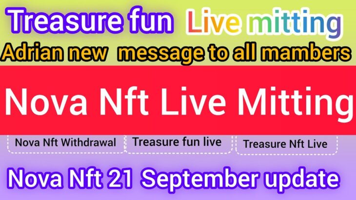 Nova Nft Fun Nova Nft Adrian New Message Today Nova Nft Listing Plan 100 Day And 365 Day Arrangement