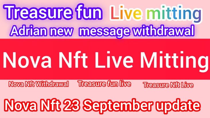Nova Nft Live Mitting Update ❤️ Today Nova Nft Id Verification Update Nova Nft Good News Update