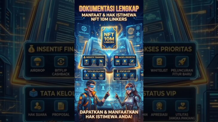 Pahami dokumentasi lengkap manfaat dan hak istimewa NFT 10M Linkers!#InterLink #ITLG #ITL