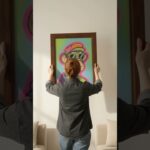 Pencil Art of a NFT image 🐵✏️ | wallpaper Home decor #homedecor #viral #craft #handmade