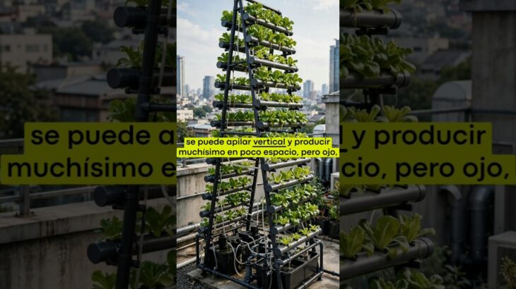 ✅SISTEMA ( NFT )ahorro de💧agua💧 hasta 95% y mejor crecimiento 🌿🥬🌱 #hidroponía #vallarta #nft