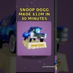 Snoop Dogg sold 1,000,000 of these in 30 minutes #shorts