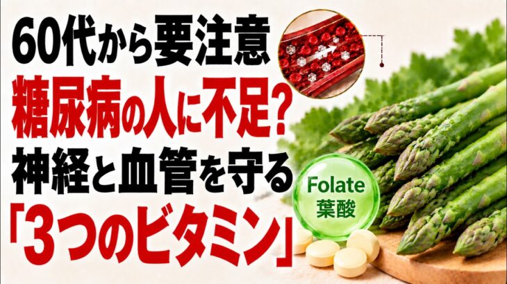 糖尿病の方必見!絶対に摂るべき必須ビタミンTOP3(血糖値を下げる)