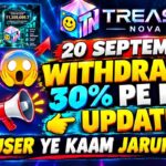 TREASURE NOVA NFT NEW UPDATE TODAY | Nova Nft Withdrawal Update Today/ Treasure Nft New Update Today