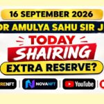 TREASURENOVA NFT UPDATES | DR AMULYA SAHU SIR JI IMPORTANT SHAIRING EXTRA RESERVE?
