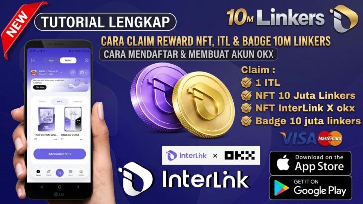 TUTORIAL LENGKAP ! CARA CLAIM REWARD NFT,ITL BADGE 10 JUTA LINKERS  DAN TUTORIAL MEMBUAT AKUN OKX