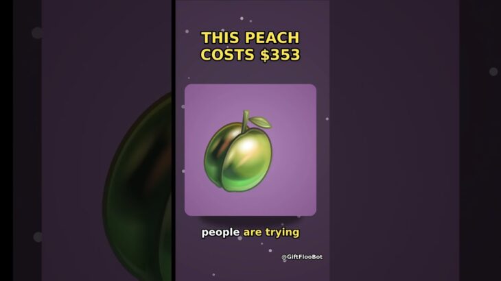This peach costs $353 on Telegram #telegramgifts  #PreciousPeach #ton  #nft  #shorts