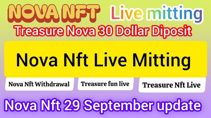 Treasure Nft Fun //Treasure Nova New Verification Update Today Nova Nft Live Mitting Very Important