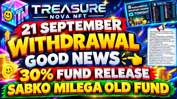 Treasure Nova Nft New Update Today | Nova Nft Withdrawal Update Today/ Treasure Nft New Update Today