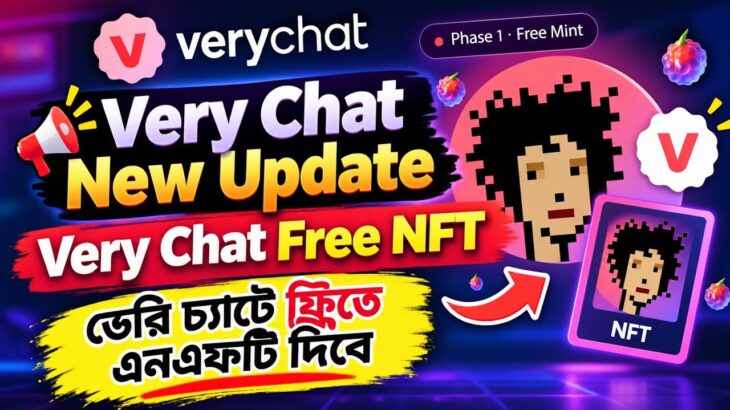 Very Chat New Update 🔥 Very Chat Free NFT! | ফ্রিতে NFT পাবেন কীভাবে? | VeryPunks NFT Mint