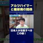 アルツハイマーと糖尿病の関係 | 日本人が注意すべきこの値！ #shorts