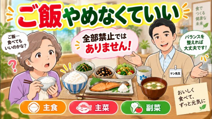 ご飯はやめなくていい？ 糖尿病の食事で本当に大切なこと
