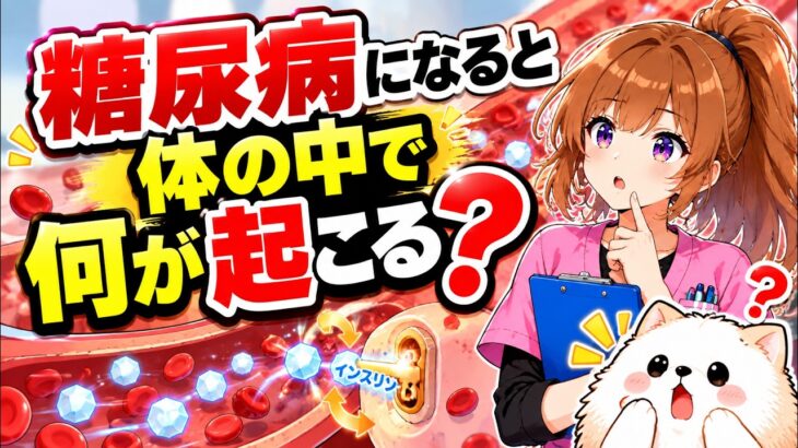 【糖尿病｜前編】血糖値が高くなるのはなぜ？インスリンから高血糖・低血糖まで解説