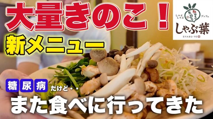 【糖尿病】秋の新メニューが出てたのでしゃぶ葉さんできのこ爆食いしてきた！
