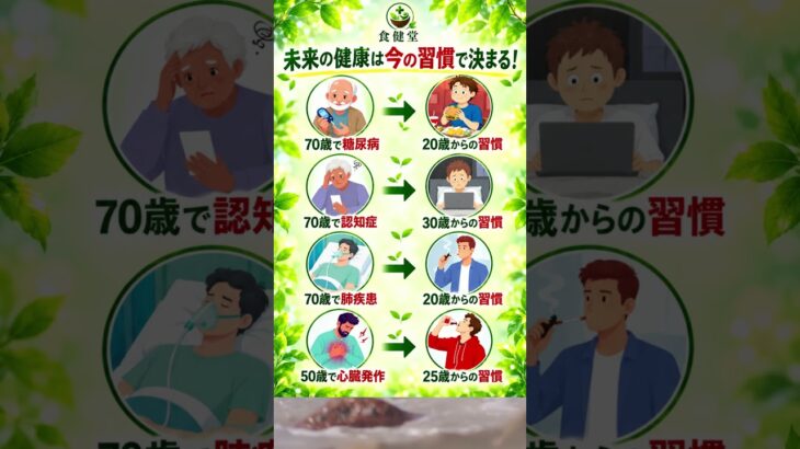 あなたの未来の健康は今決まる⚠️ 糖尿病・認知症を招く危険な習慣