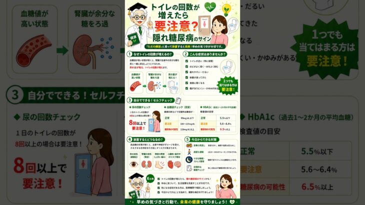 トイレの回数が増えたら要注意？隠れ糖尿病のサイン