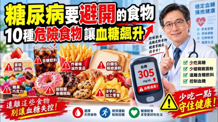 糖尿病患者应避免的10种危险食物糖尿病患者应避免的导致高血糖的食物血糖